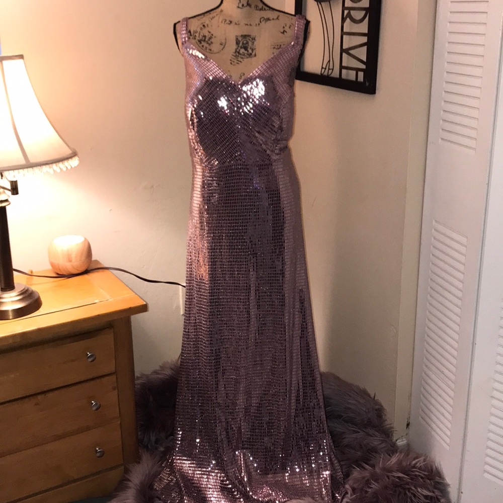 🆕Nightway Mirrored/Metallic Gown